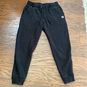 Black FILA sweatpants